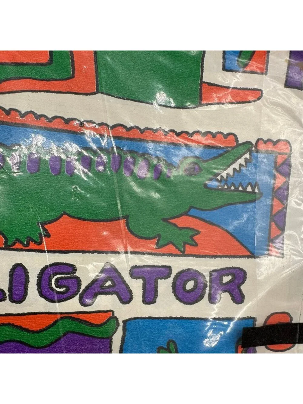 Vintage Gift Wrapping Paper Jungle Animals Neon USA Frog Alligator Koala 1990s